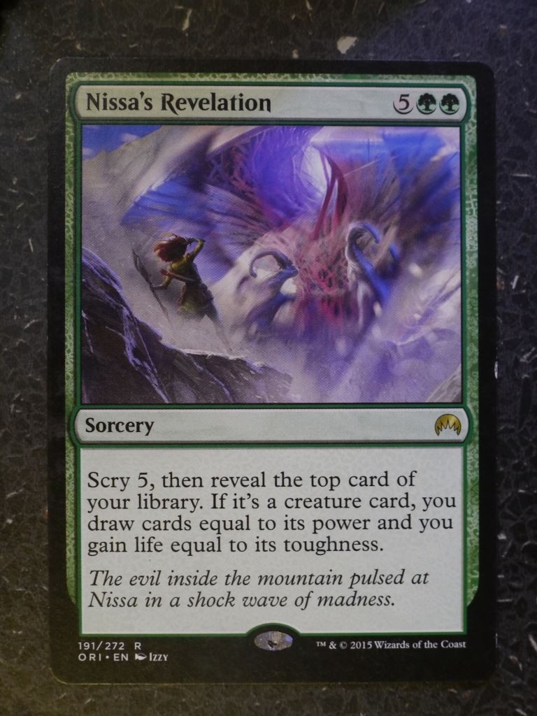 MTG Magic Cards: NISSA'S REVELATION RARE # 6I28 – Archeron