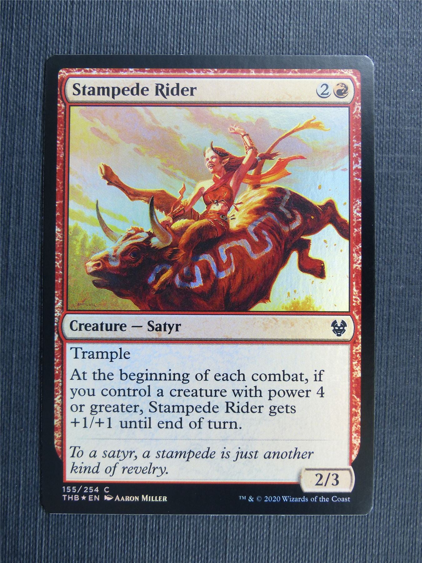 Stampede Rider Foil - Theros Collector Ed - Mtg Magic Cards #3N3