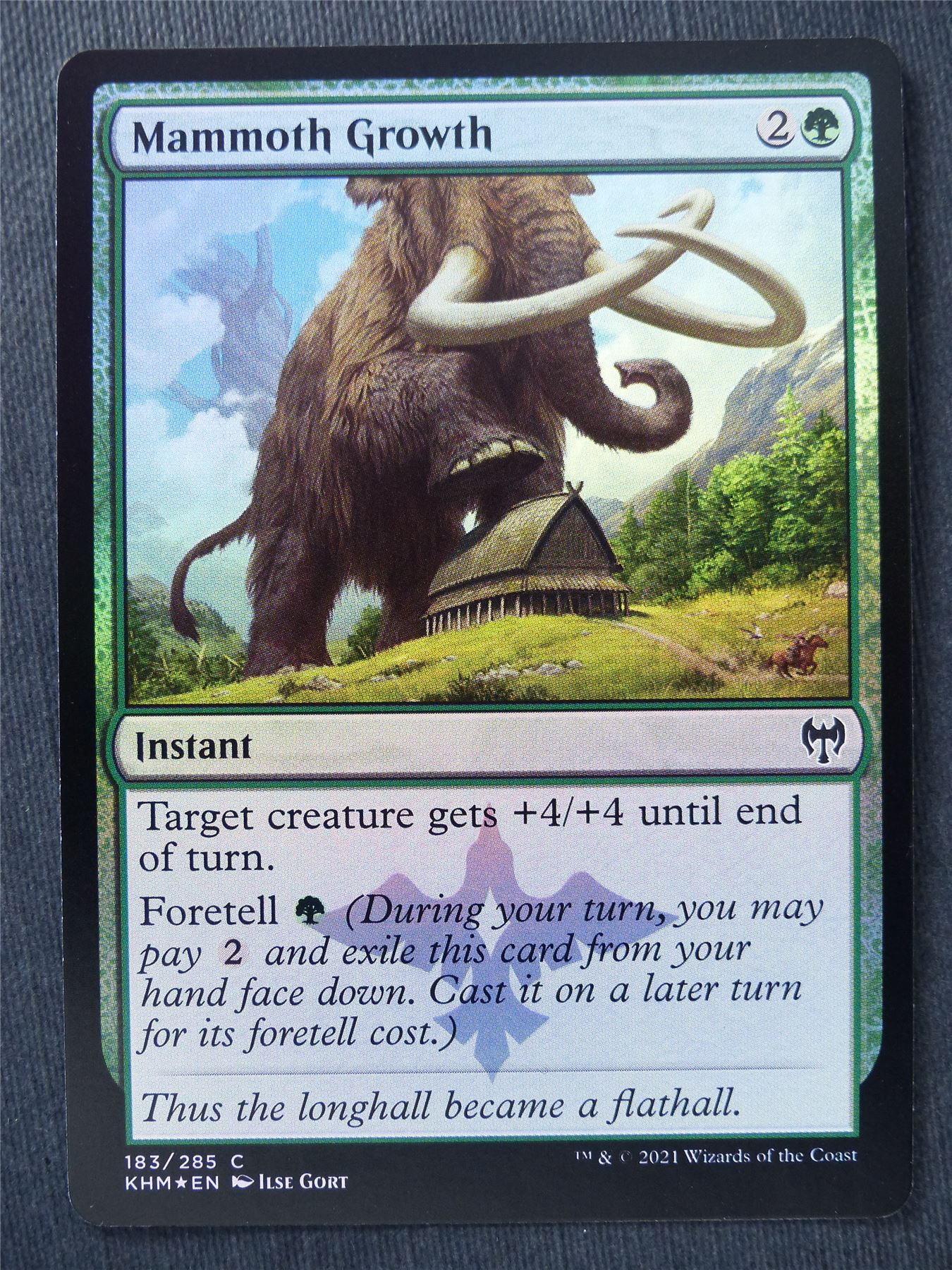 Mammoth Growth Foil - Mtg Magic Cards #Z6