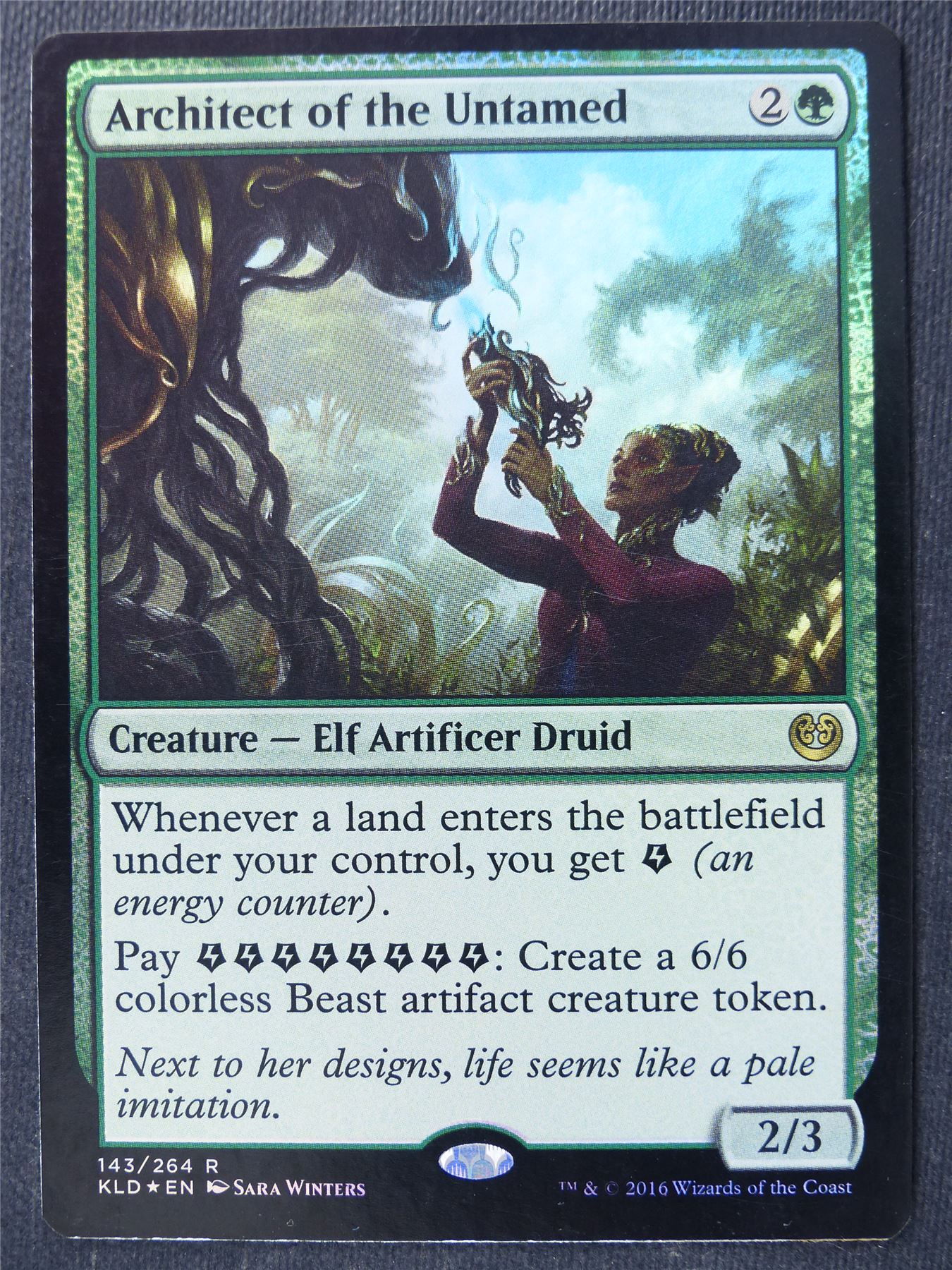 Architect of the Untamed Foil - Mtg Magic Cards #2HH
