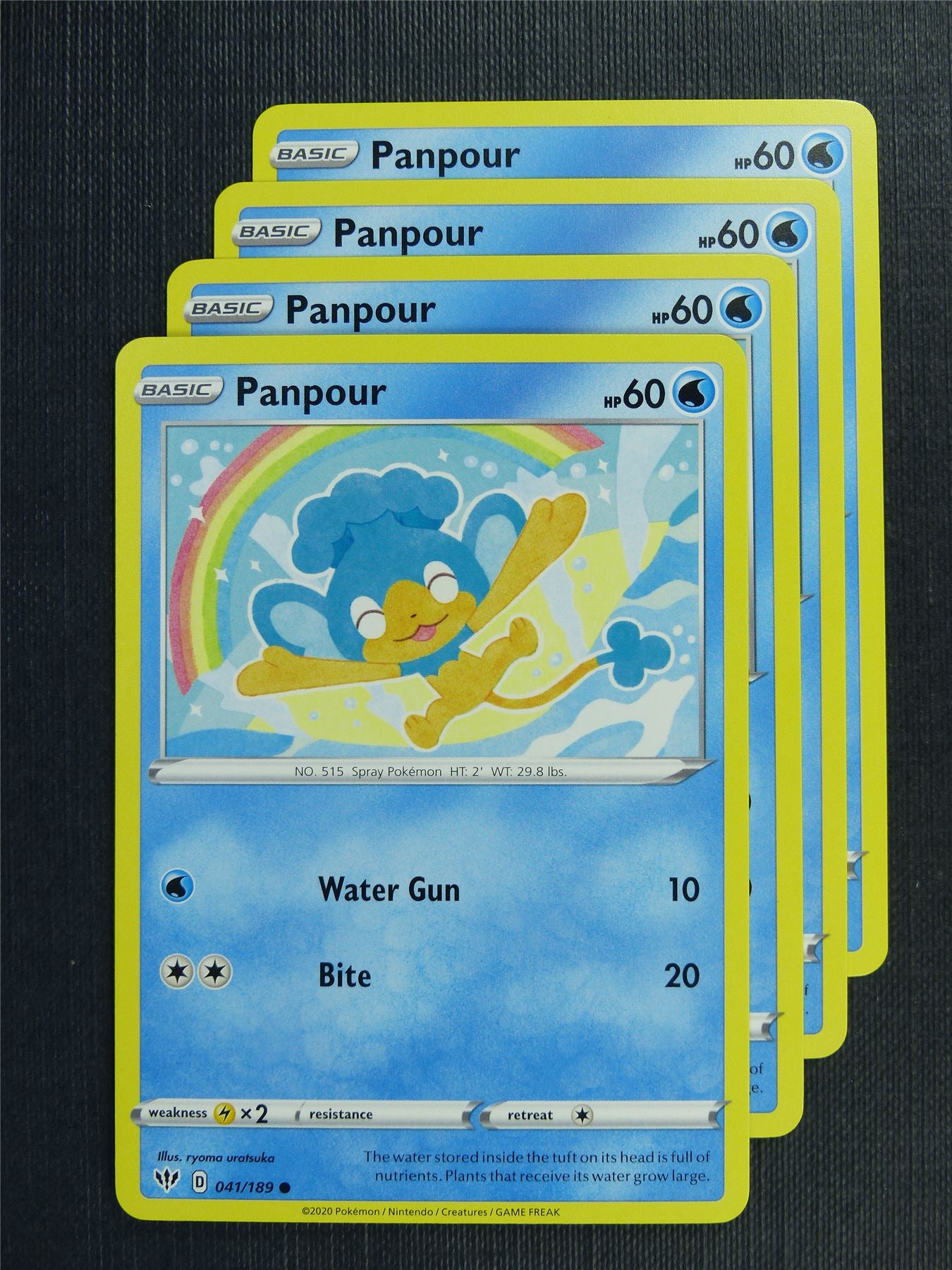 panpour pokemon card Panpour 041/189 x4 - DAA