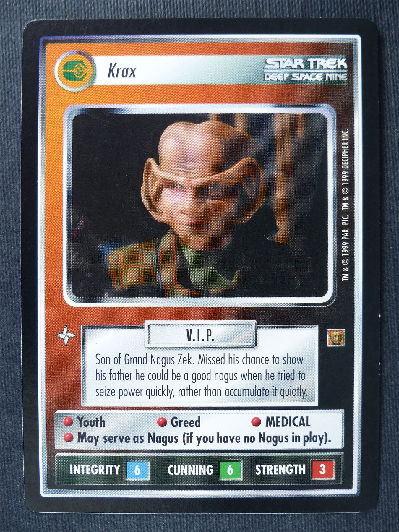 Krax - DS9 - Star Trek Cards #14K