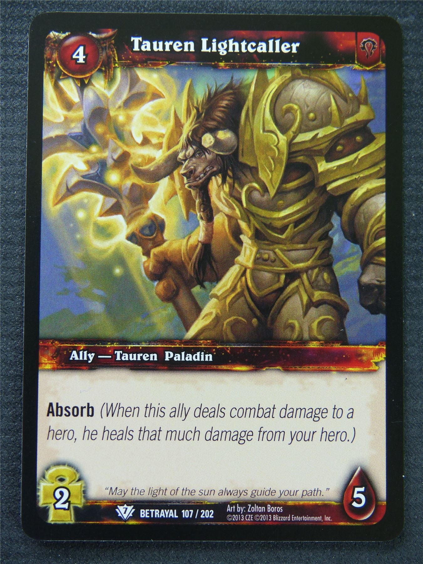 Tauren Lightcaller - Common - World Of Warcraft #1FT