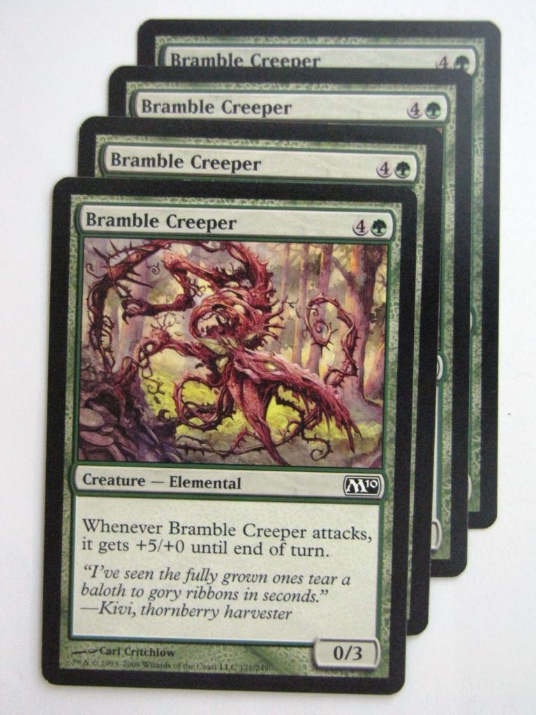 MTG Magic Cards: BRAMBLE CREEPER x4 # 23D60