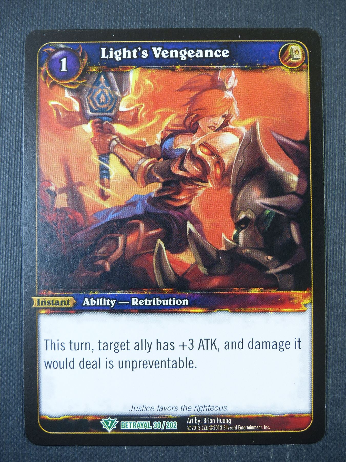 Light's Vengeance 30/202 - WoW Card #1AH