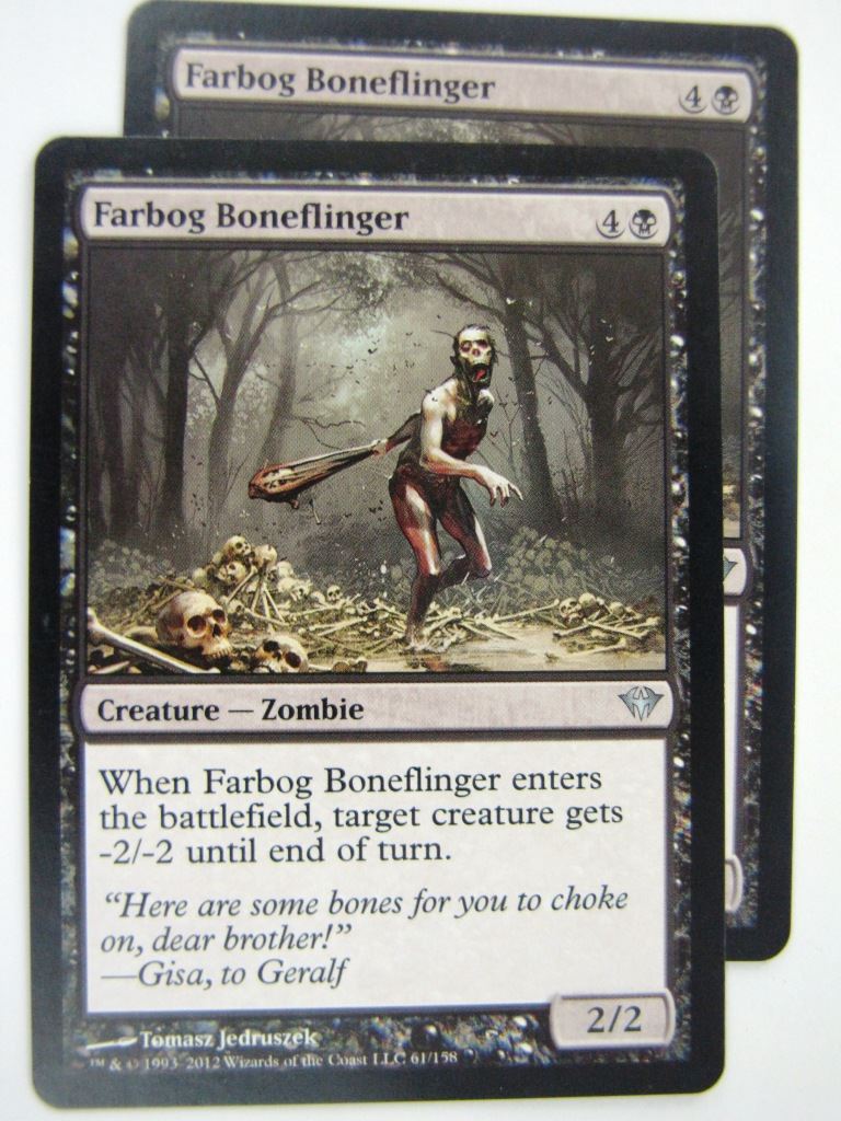 MTG Magic Played Cards: FARBOG BONEFLINGER x2 # 8A93