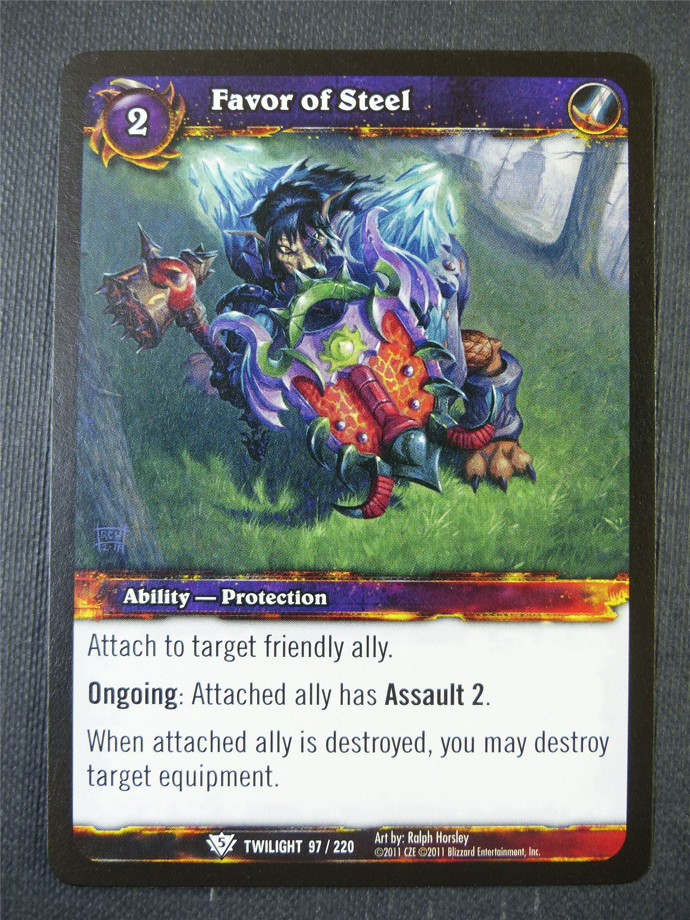 Favor of Steel 97/220 - WoW Card #13J