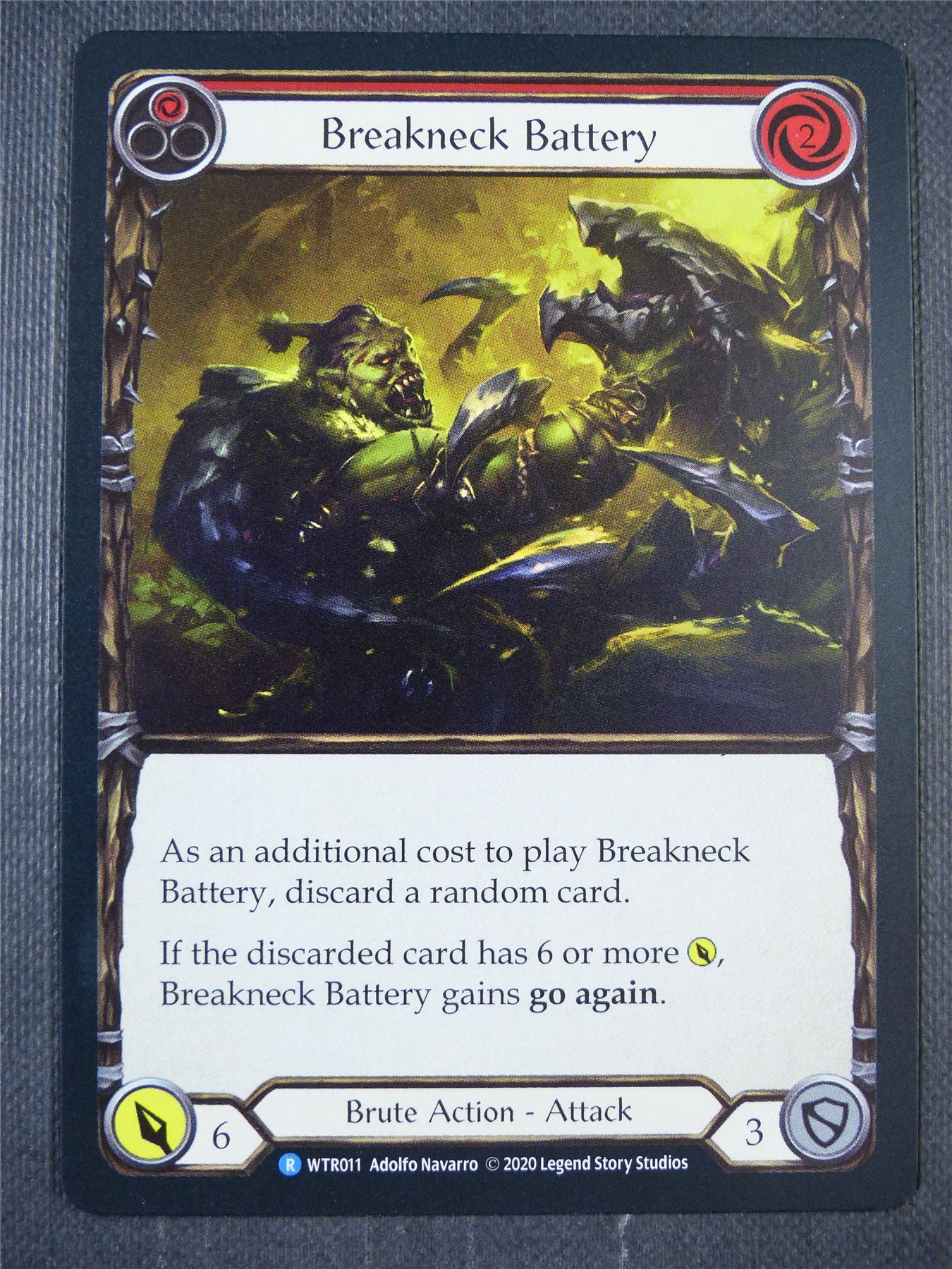 Breakneck Battery R WTR011 Foil - Red - Flesh & Blood Card #6UF