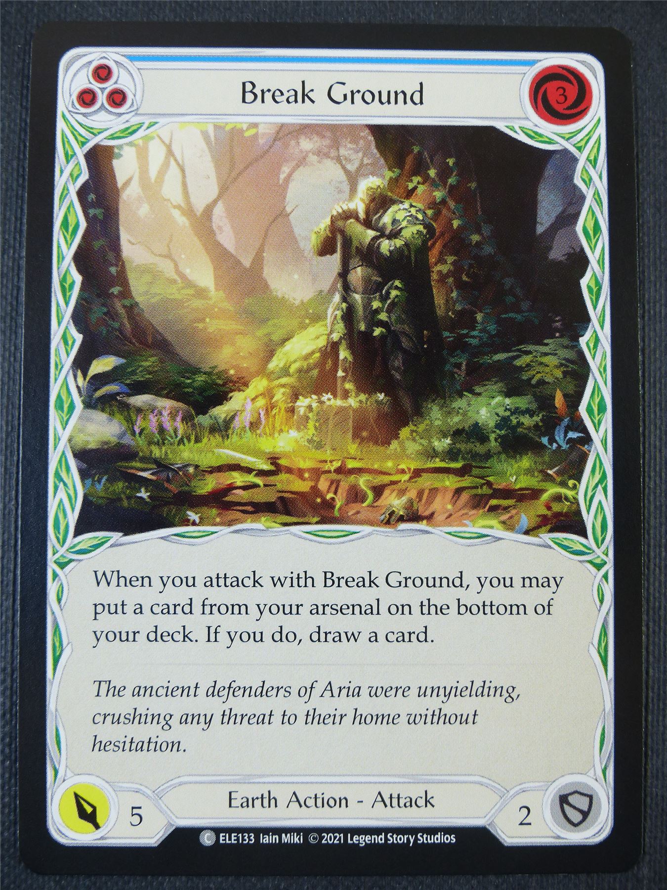 Break Ground - Blue - Tales of Aria 1st ed - Flesh and Blood Card #652