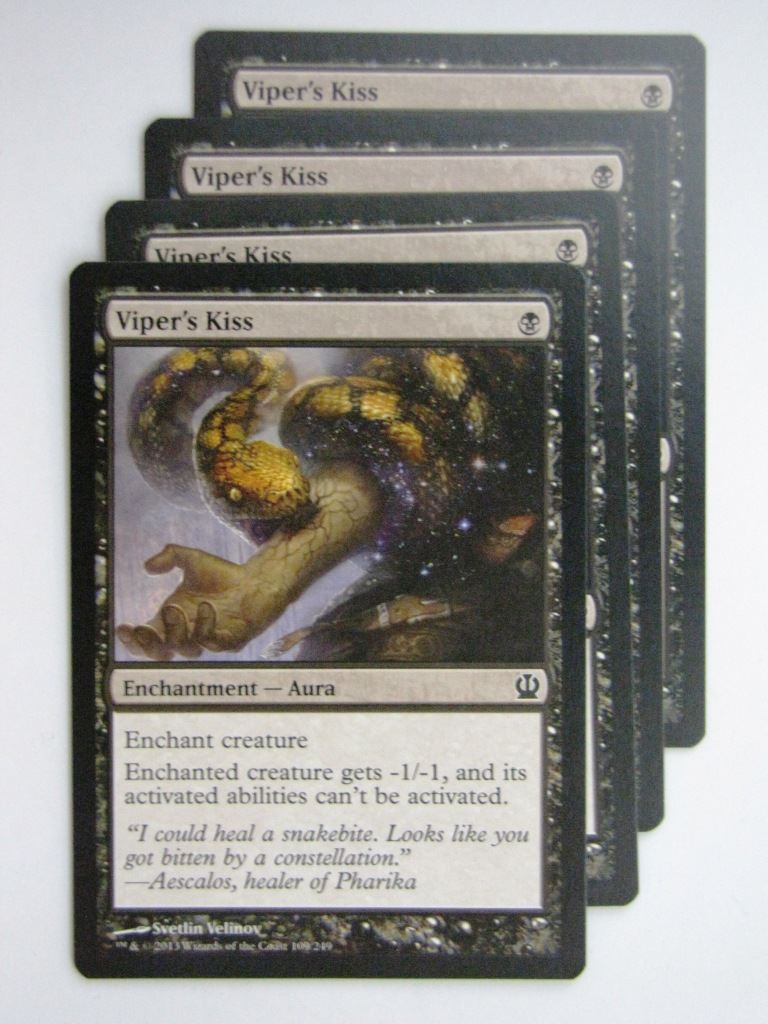 MTG Magic Cards: VIPER'S KISS x4 Theros playset # 24A5