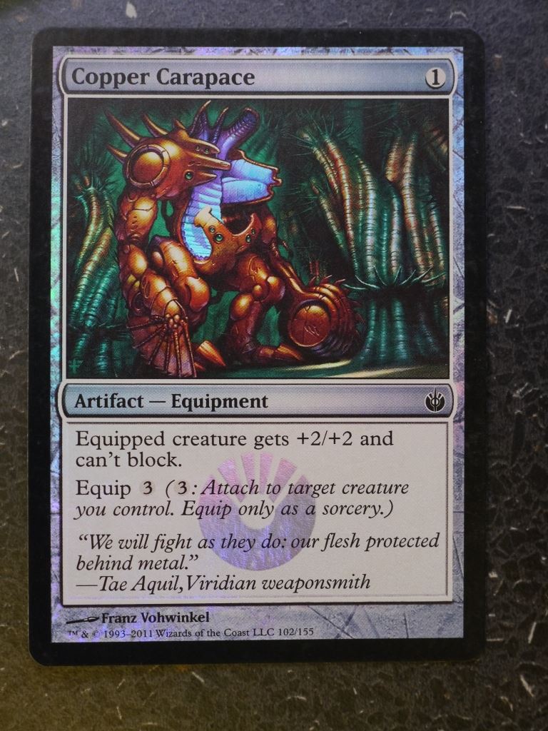 MTG Magic Cards: COPPER CARAPACE FOIL # 4H72