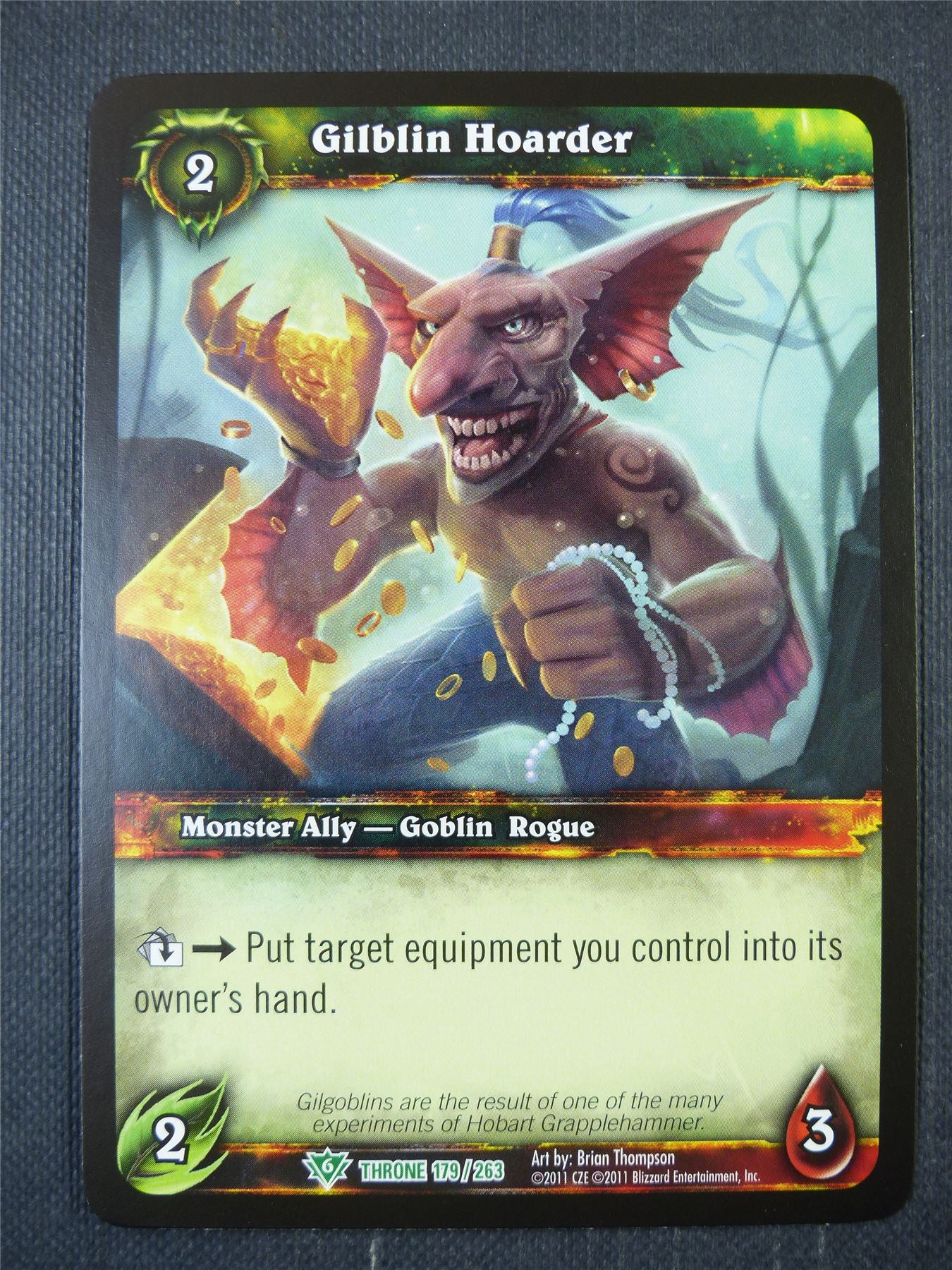 Gilbin Hoarder 179/263 - WoW Card #1D8