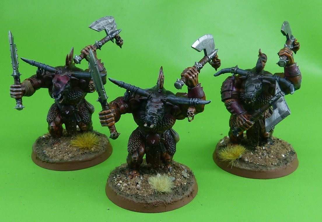 Beasts of Chaos Bullgors painted - Warhammer AoS #7UU