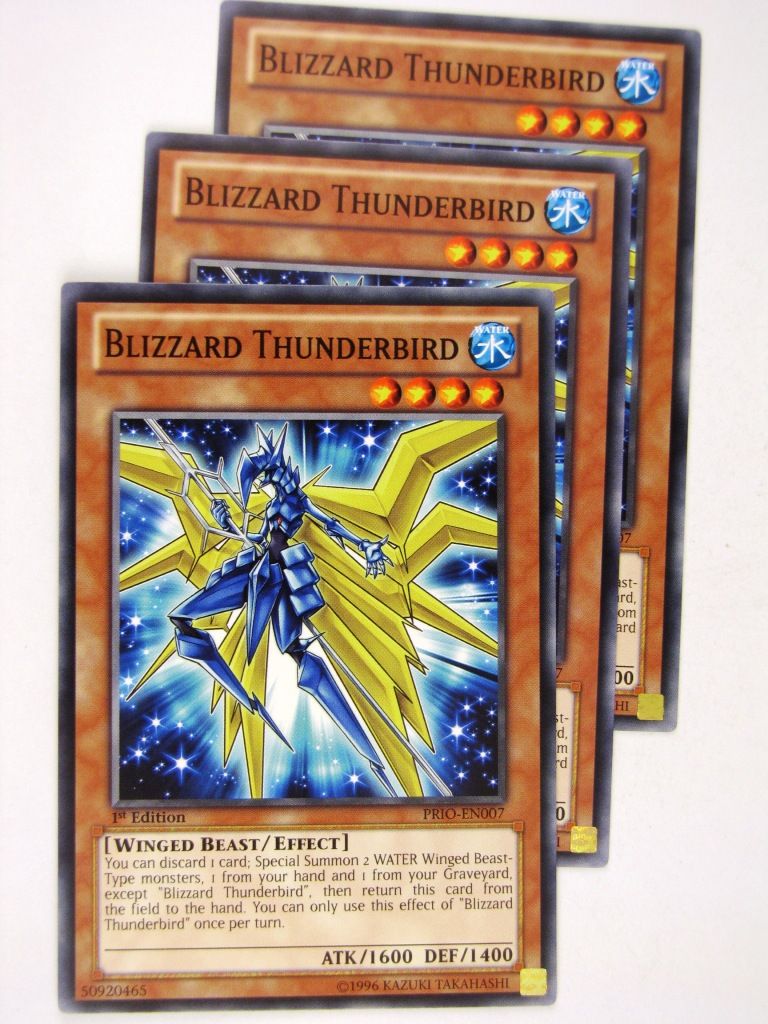 Yugioh Cards: BLIZZARD THUNDERBIRD PRIO x3: Primal Origin – Archeron