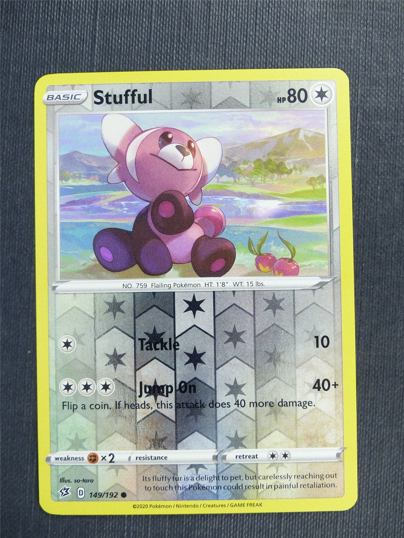 Stufful 149/192 Holo - RCL - Pokemon Card #3JM Archeron Stufful 149/192 Holo - RCL - Pokemon Card #3JM Archeron
