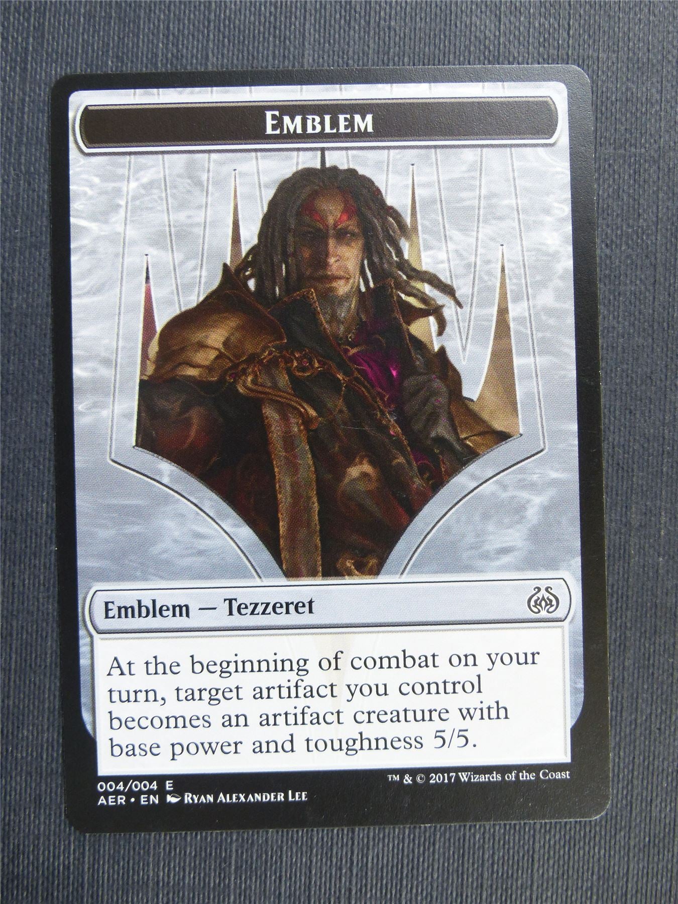 Emblem Tezzeret - Token - Mtg Magic Cards #2ZA