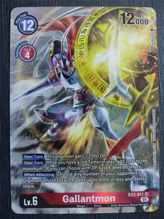 Gallantmon EX2 SR alt art - Digital Hazard - Digimon Card #4IS