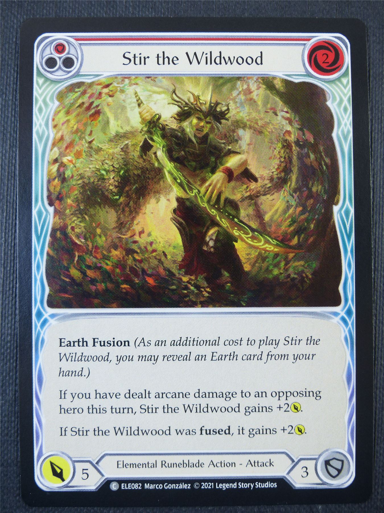 Stir the Wildwood - Red - Tales of Aria 1st ed - Flesh and Blood Card #63R