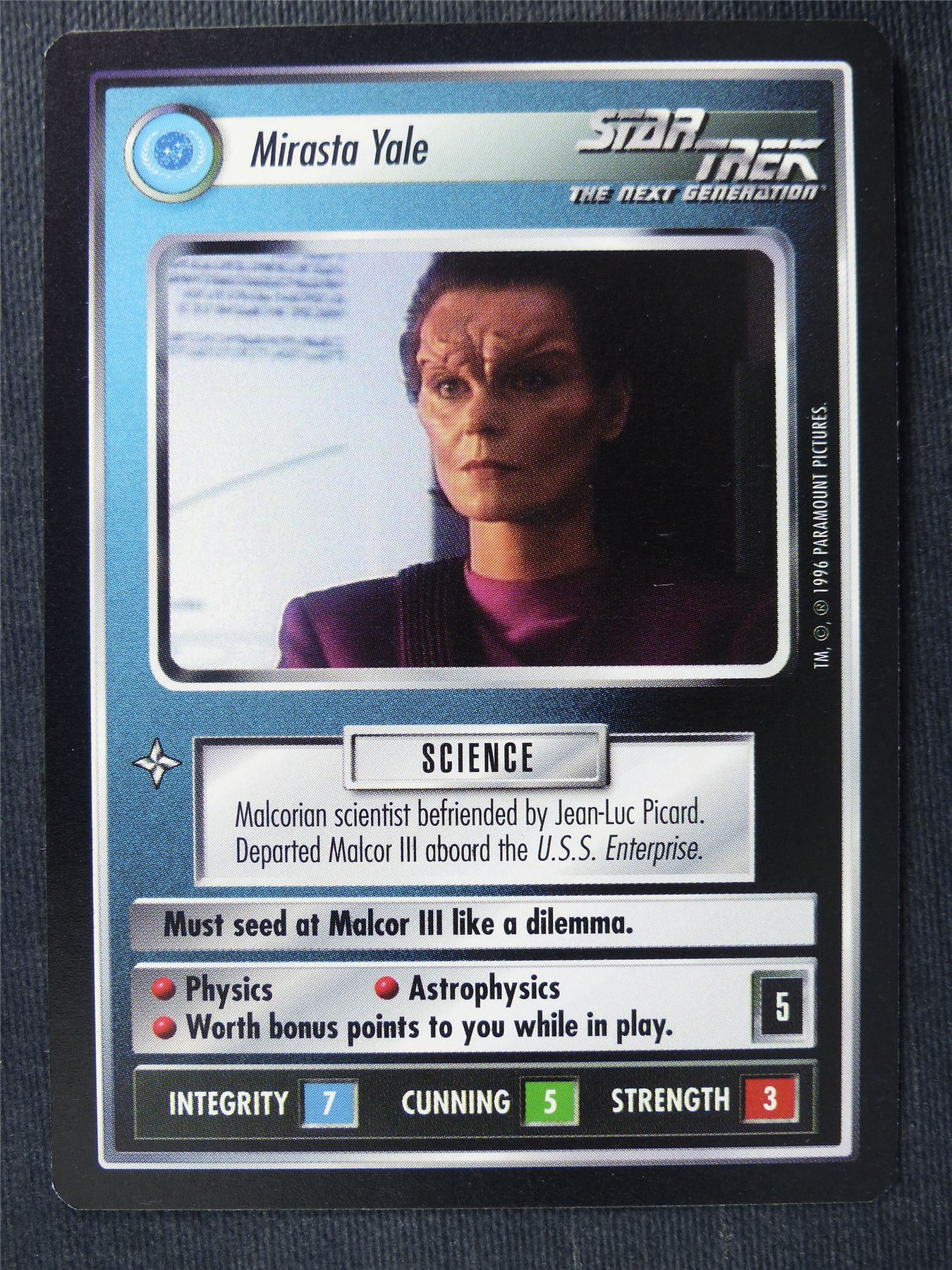 Mirasta Yale - Star Trek Cards #142