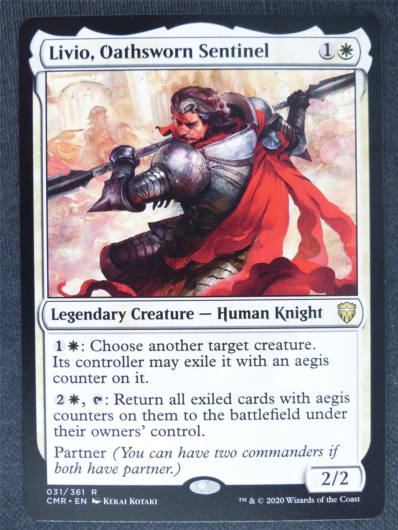 Livio Oathsworn Sentinel - Mtg Magic Cards #BO
