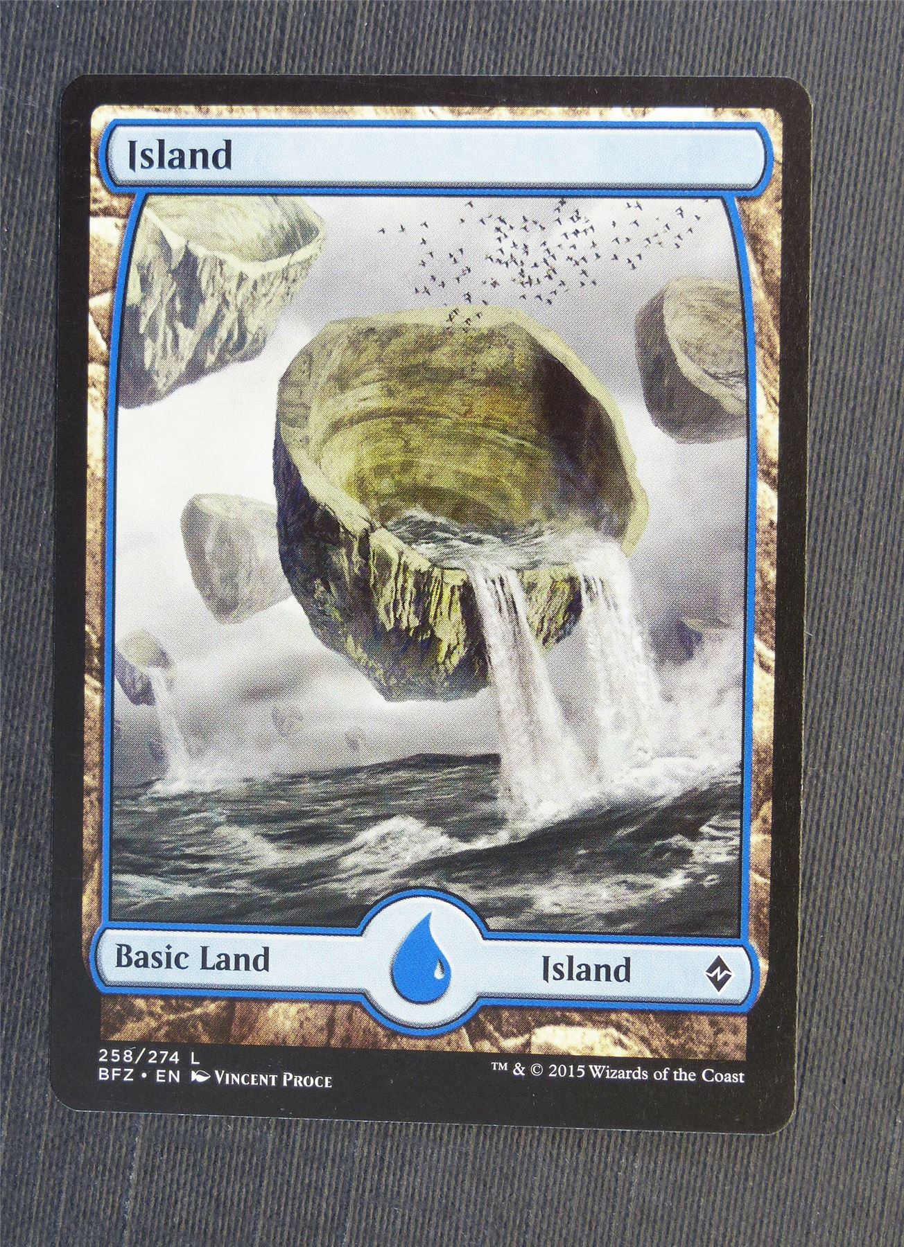 Island Full Art 258/274 - Mtg Magic Cards #5DW