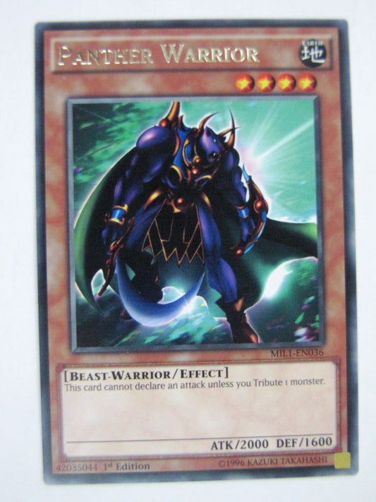 Yugioh Cards: PANTHER WARRIOR MIL1 RARE # 10A66