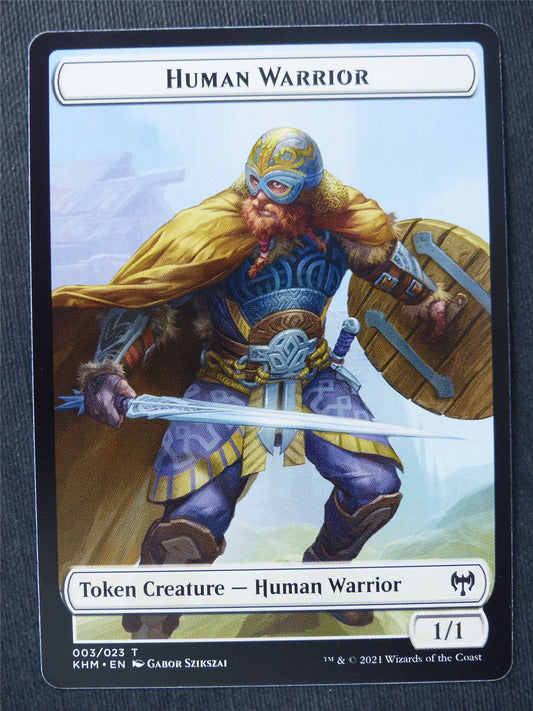 Human Warrior Token - Mtg Magic Cards #V4