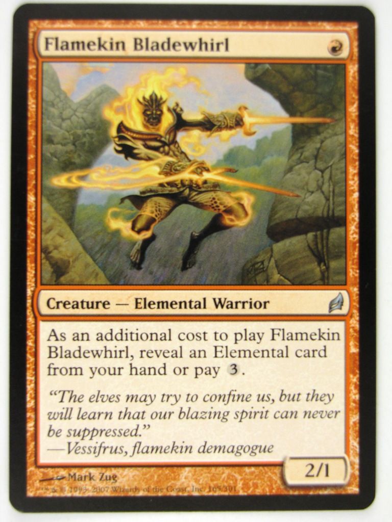 MTG Magic: the Gathering Cards: FLAMEKIN BLADEWHIRL: LRW