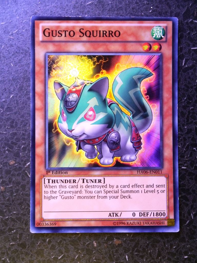 Yugioh Cards: Gusto Squirro HAO6 SUPER RARE # 2E31 Archeron Yugioh Cards: Gusto Squirro HAO6 SUPER RARE # 2E31 Archeron