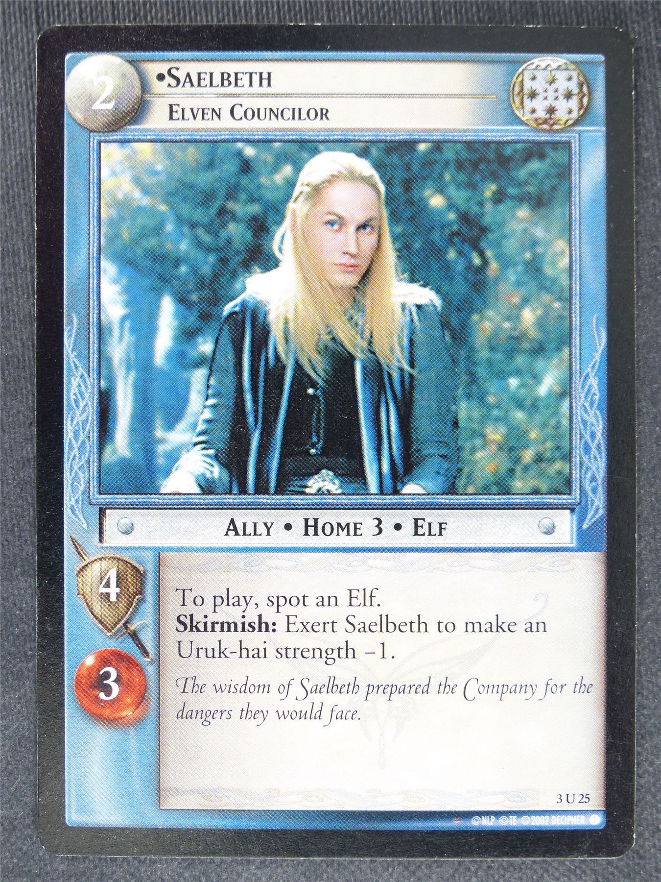 Saelbeth 3 u 25 - played - LotR cards #CP