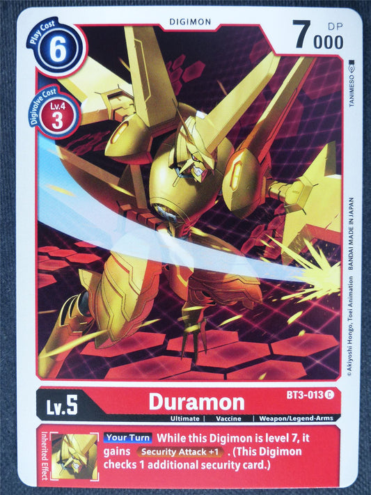 Duramon BT3-013 C - Digimon Cards #15