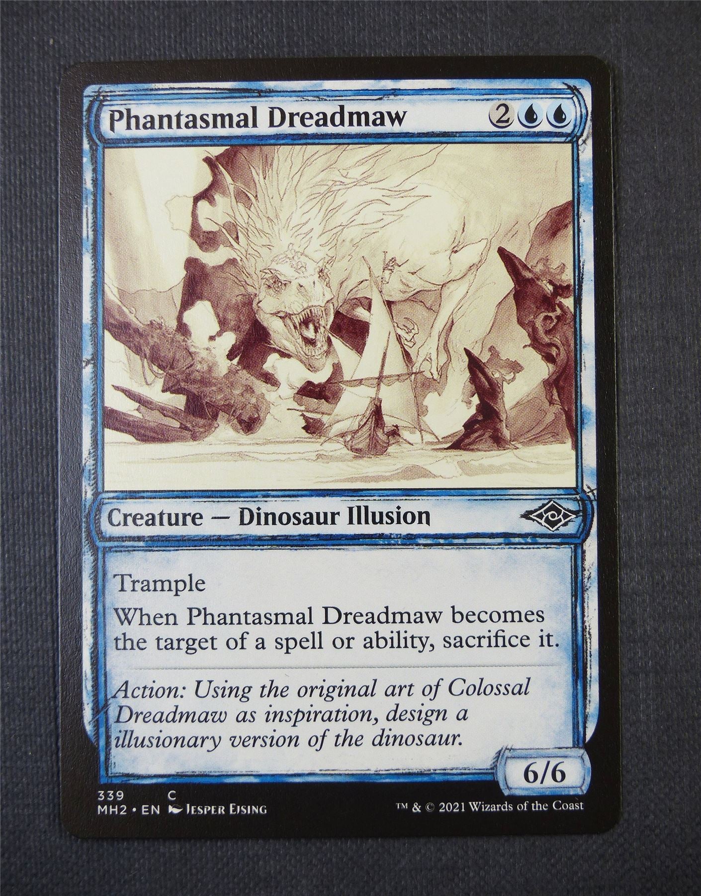 Phantasmal Dreadmaw Sketch - Mtg Card #4ZT
