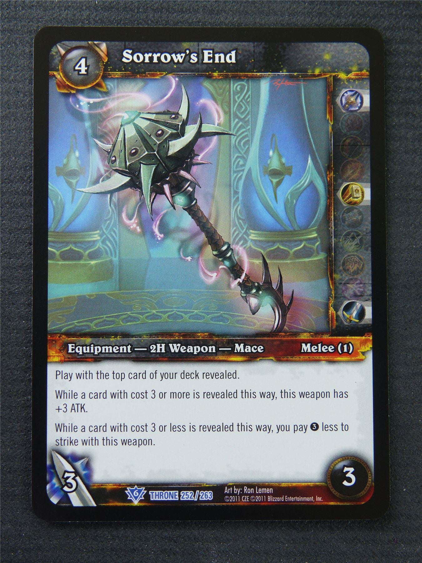 rare world of warcraft cards Sorrows End - Rare