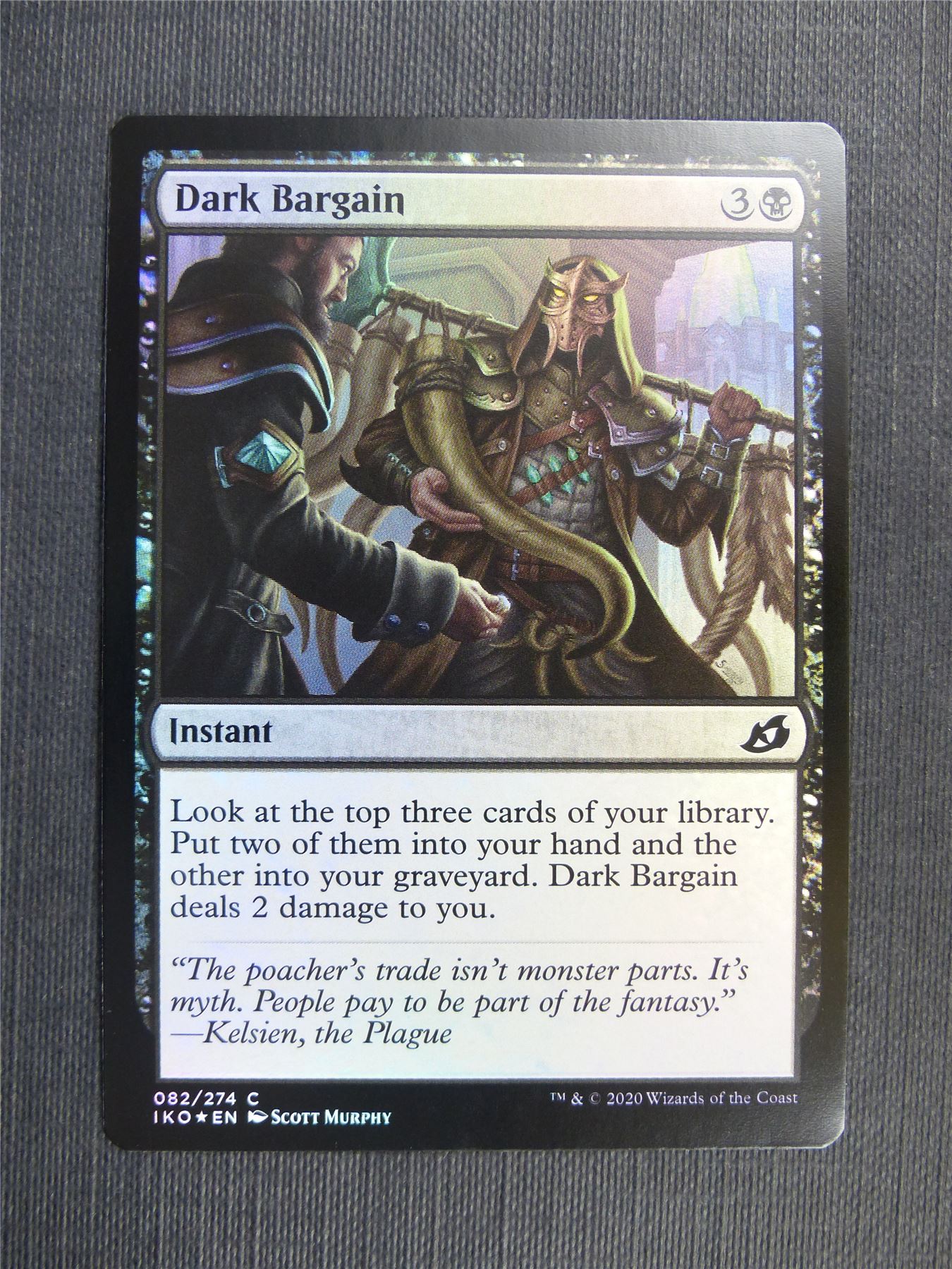 Dark Bargain Foil - IKO - Mtg Card Archeron Dark Bargain Foil - IKO - Mtg Card Archeron