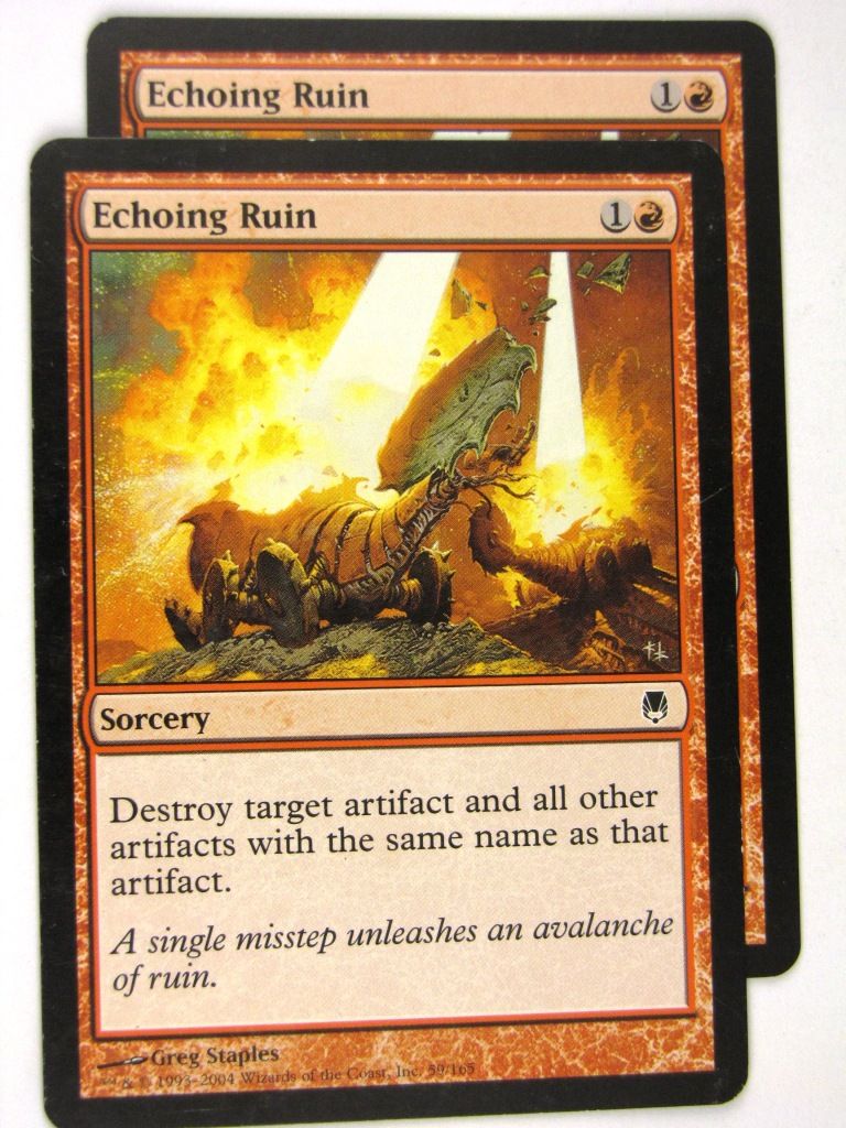 MTG Magic: the Gathering Cards: ECHOING RUIN x2: DST
