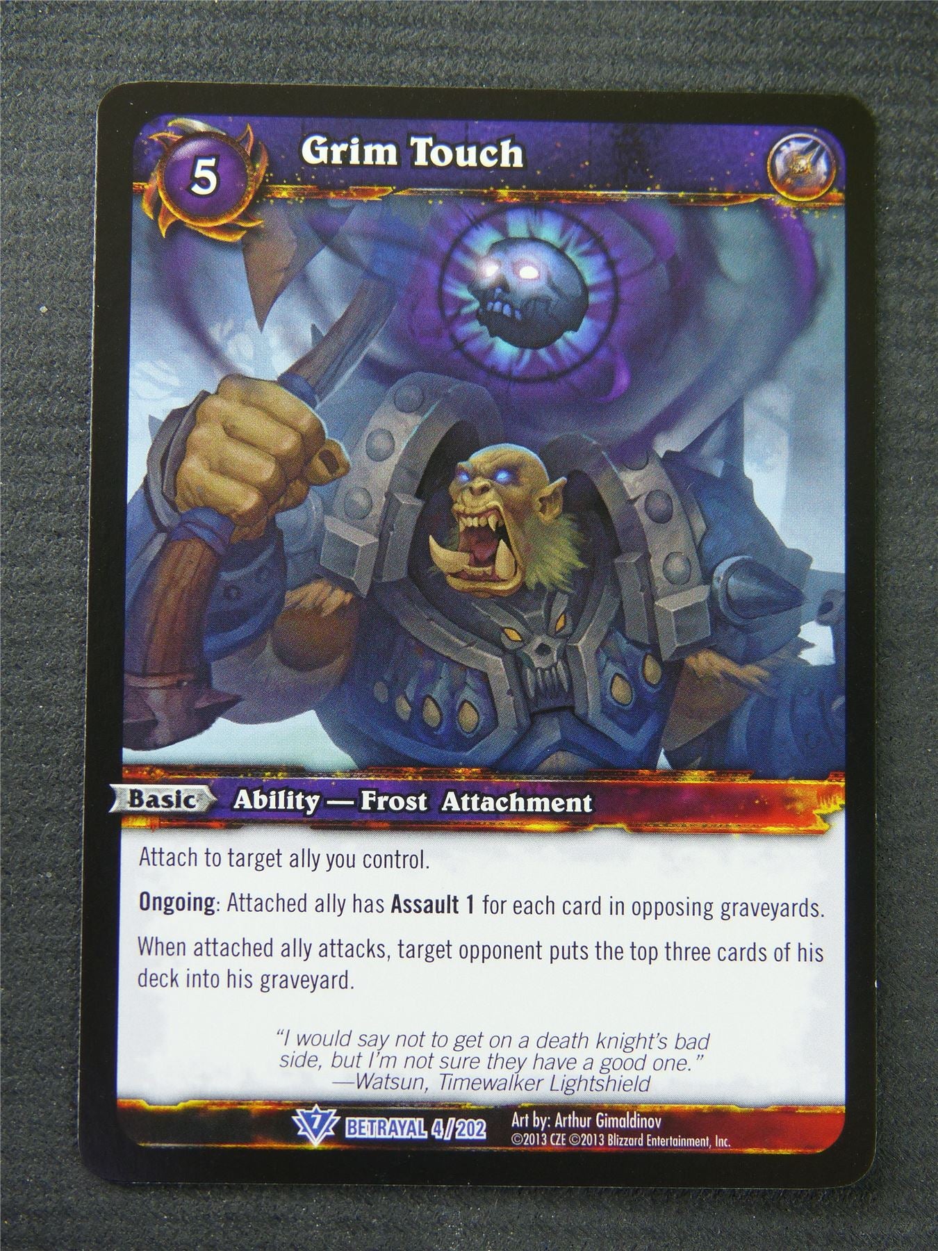 Grim Touch - Rare - World Of Warcraft #1OA