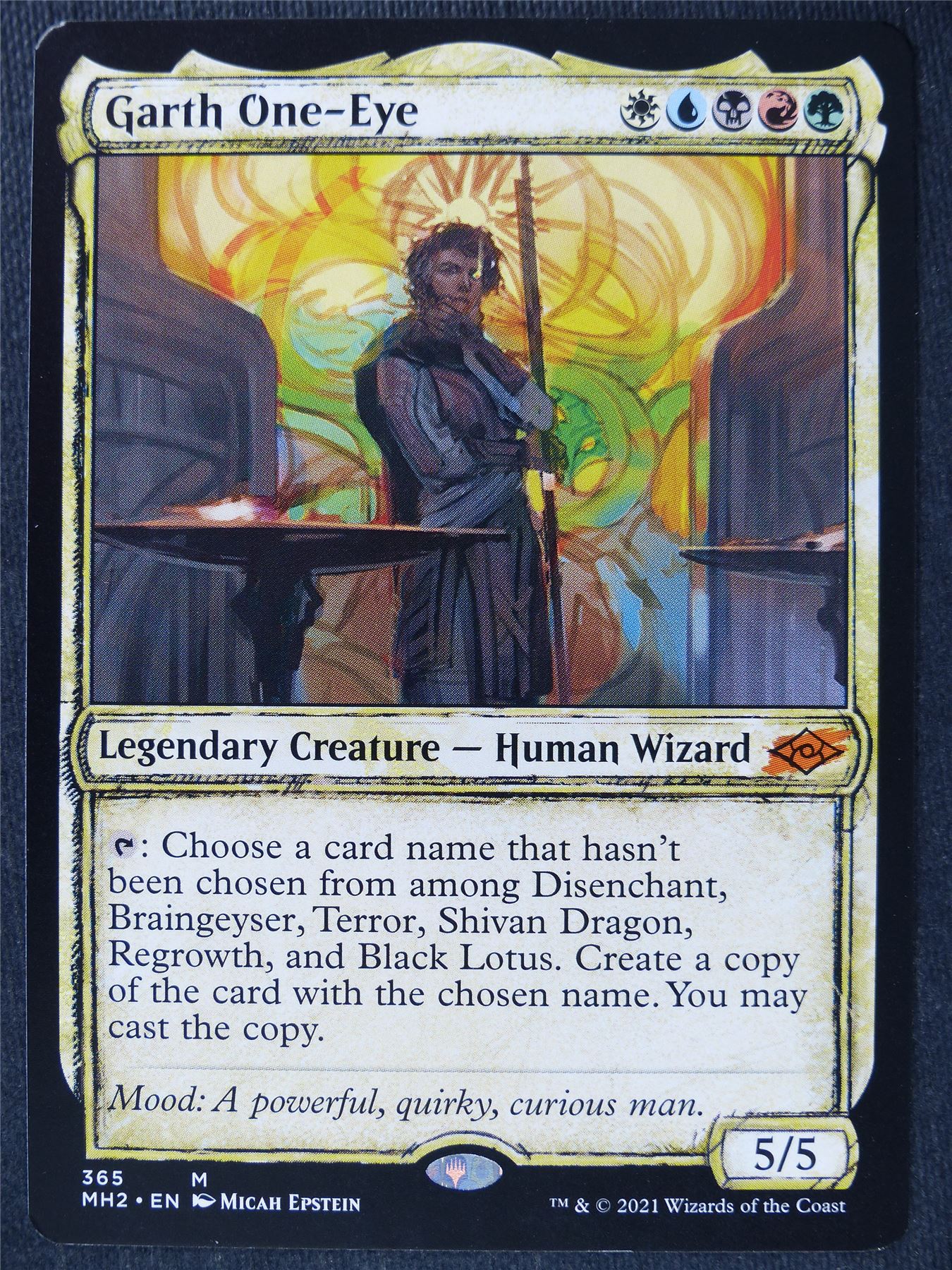 Garth One-Eye Sketch - MH2 - Mtg Magic Cards #DA
