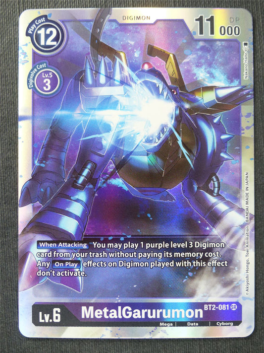 Metalgarurumon BT2-081 SR - Digimon Cards #PC