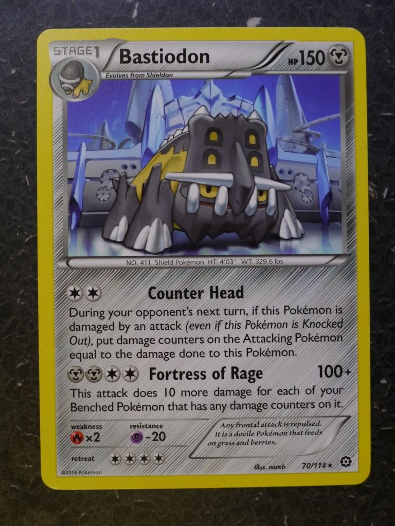 Pokemon Cards: BASTIODON 70/114 RARE # 7C23