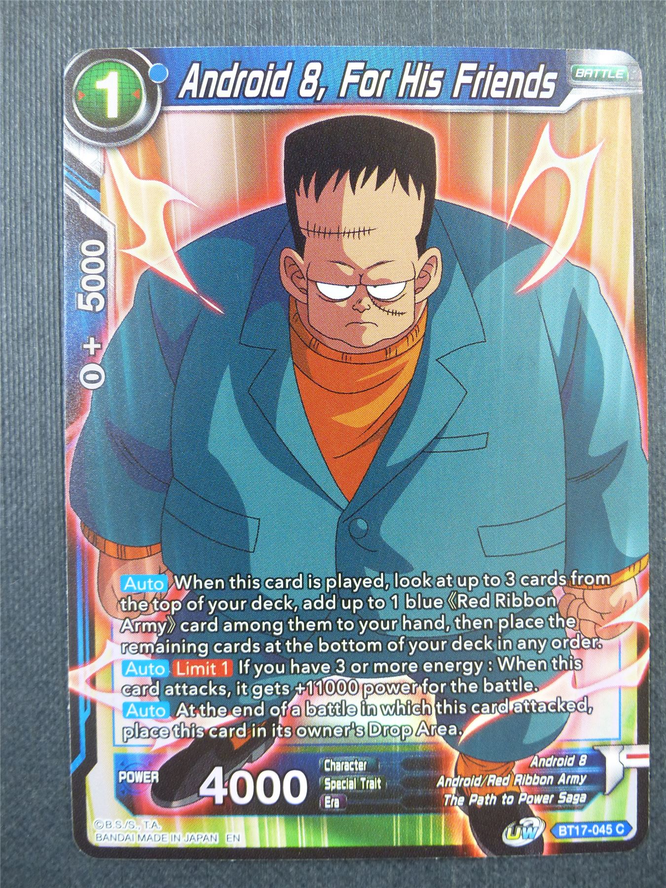 Android 8 For his Friends Foil - Dragon Ball Super Card #48C
