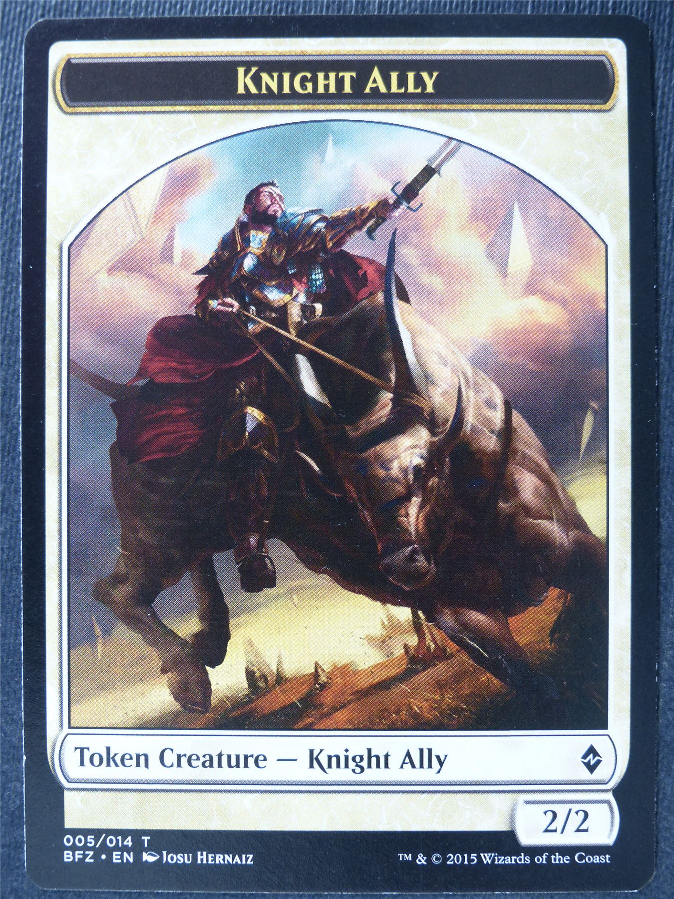 Knight Ally Token - Mtg Card #3RX