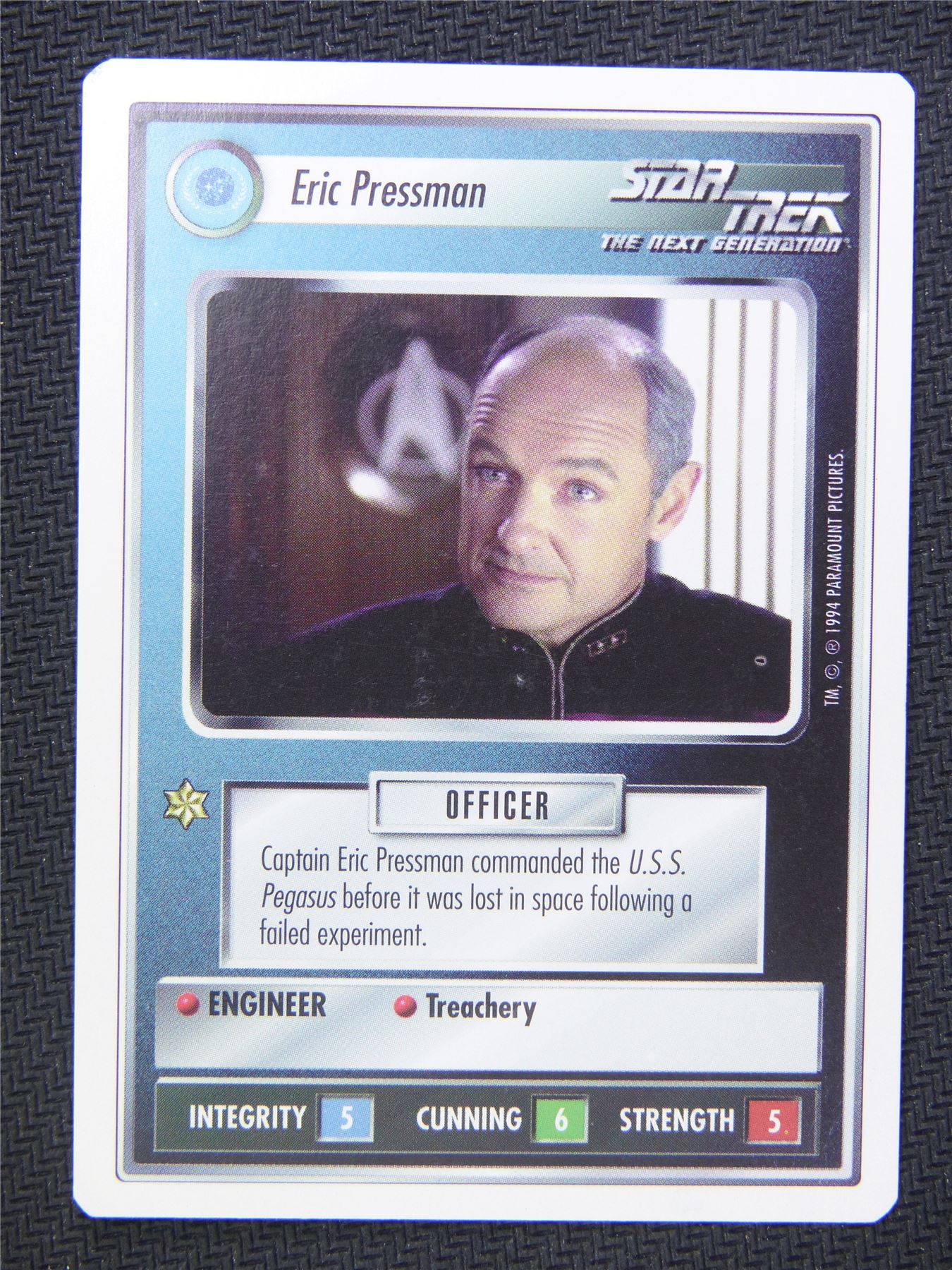 Eric Pressman White Border - Star Trek Next Gen Card #4NW