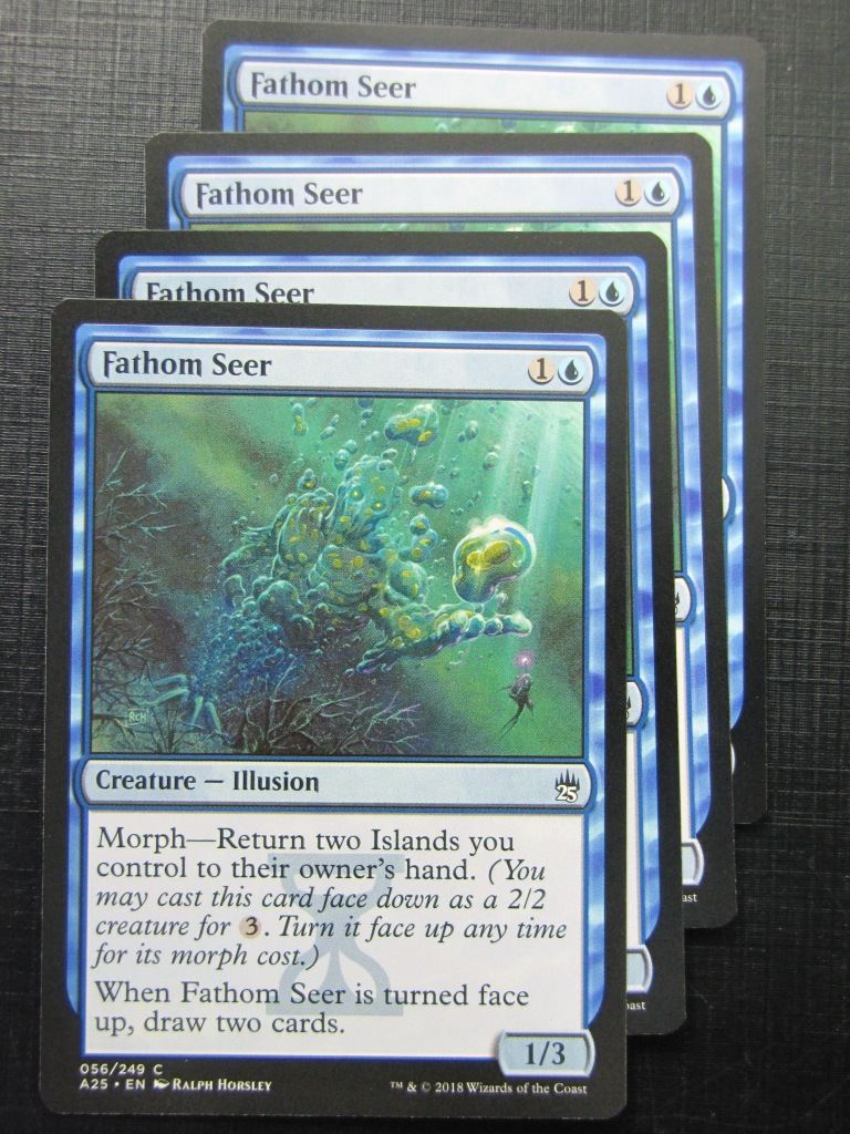 Fathom Seer x4 - Masters 25 - Mtg Card # 10B47