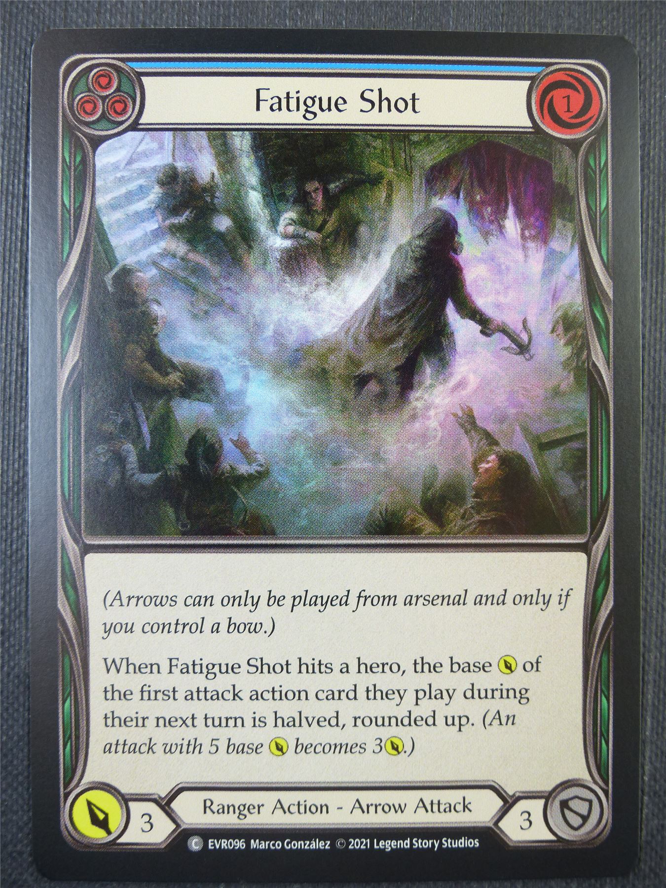Fatigue Shot Blue Foil - 1st ed Everfest - Flesh & Blood Card #6JC
