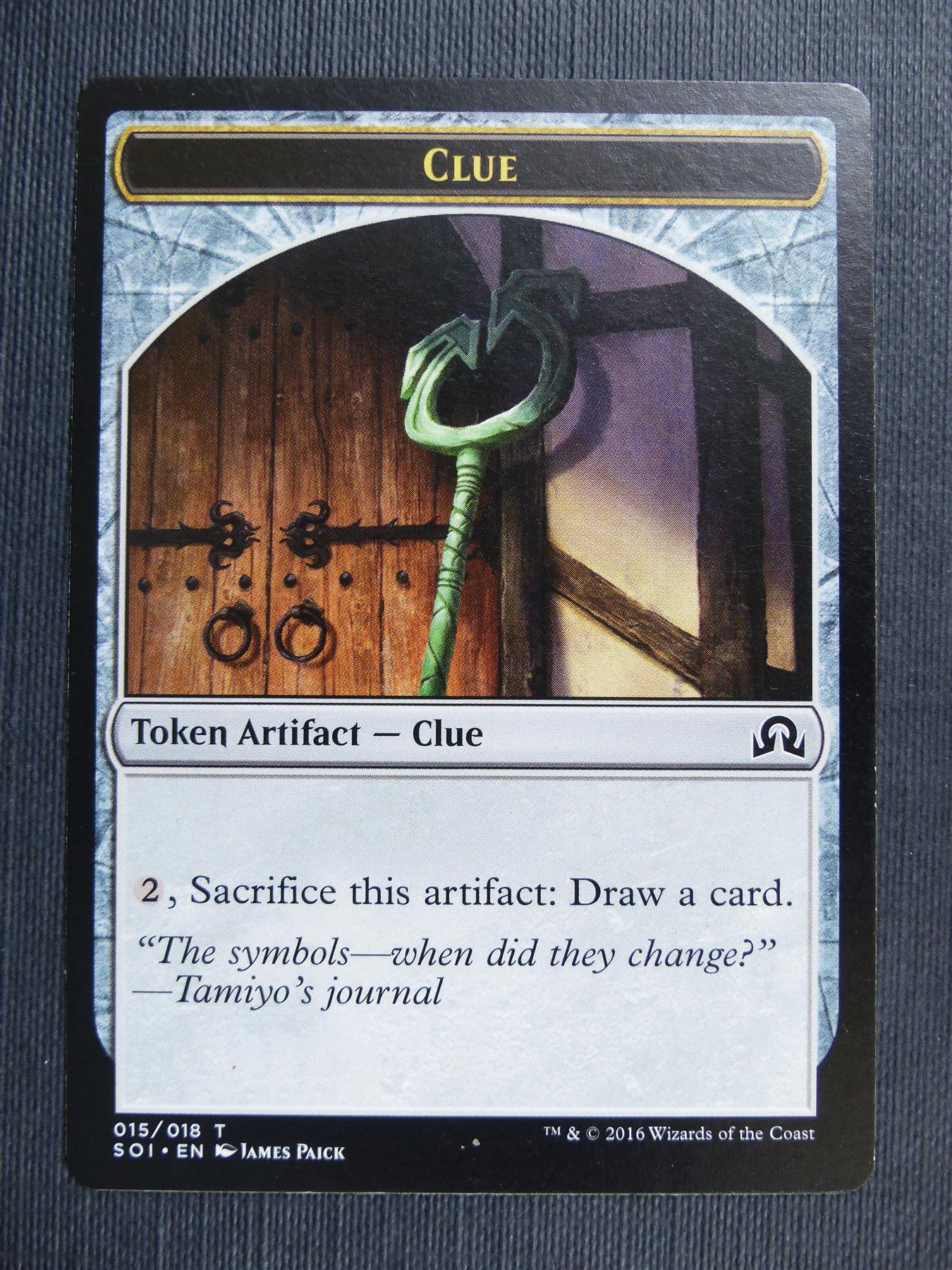 Clue Token - Mtg Magic Cards #43H Clue Token - Mtg Magic Cards #43H