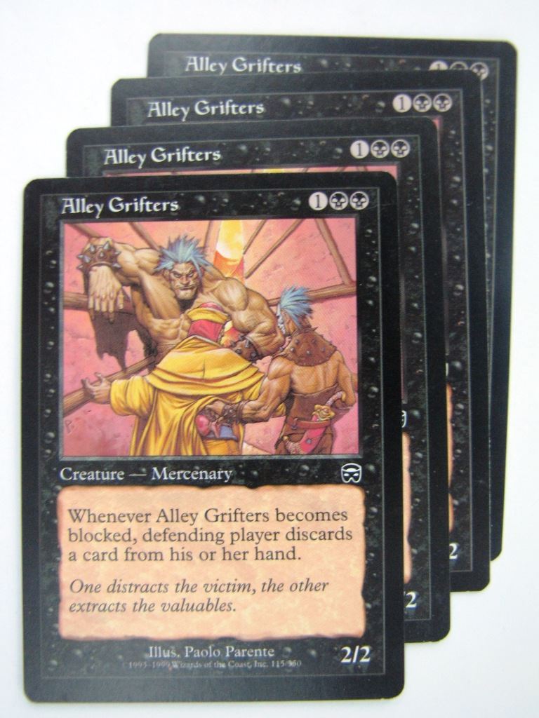MTG Magic Cards: ALLEY GRIFTERS x4 #