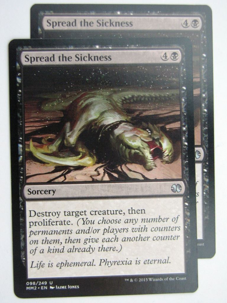 MTG MODERN MASTERS TWO: SPREAD THE SICKNESS x2 # 28B8