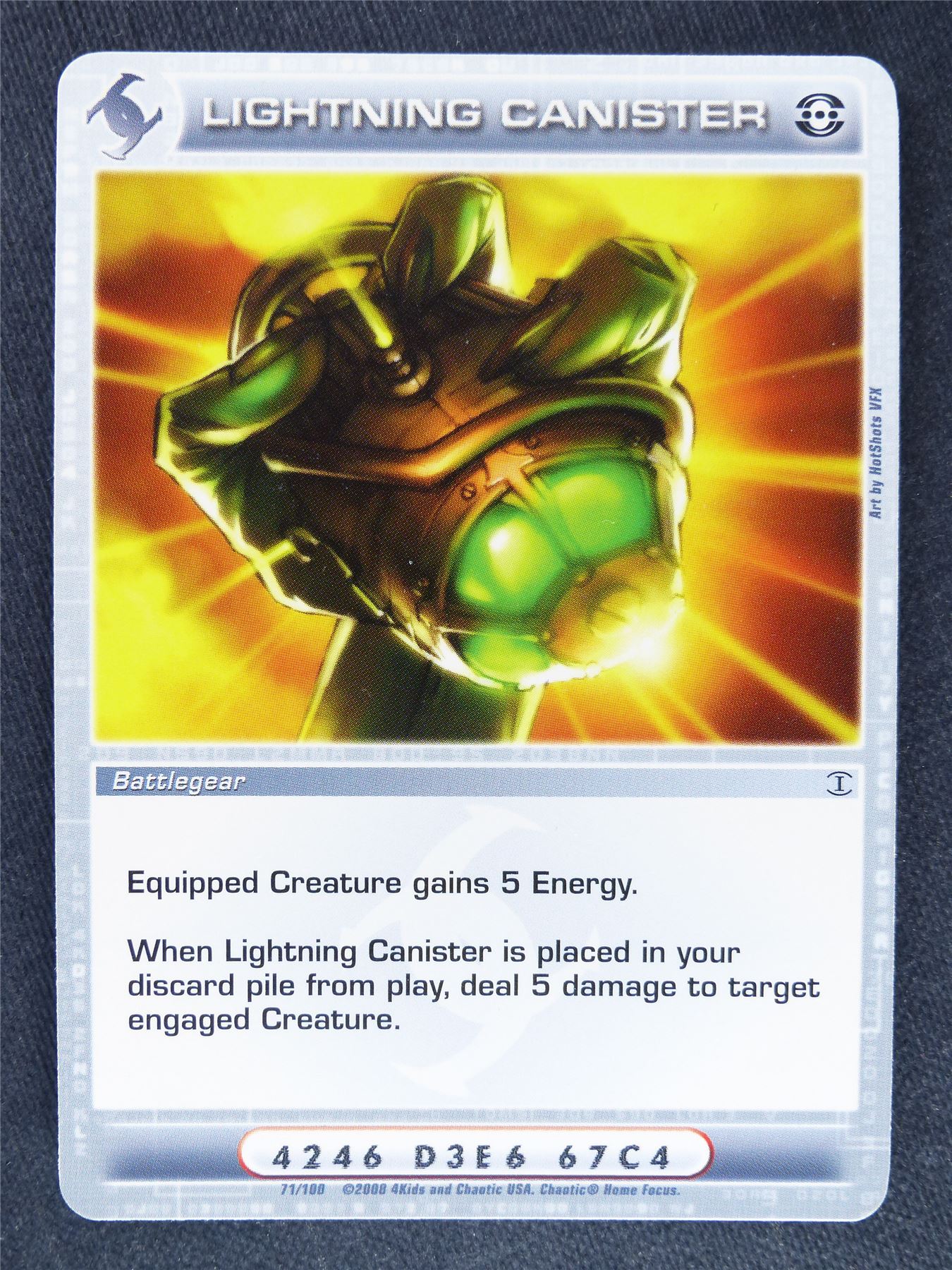 Lightning Canister 71/100 - Chaotic Cards #KM