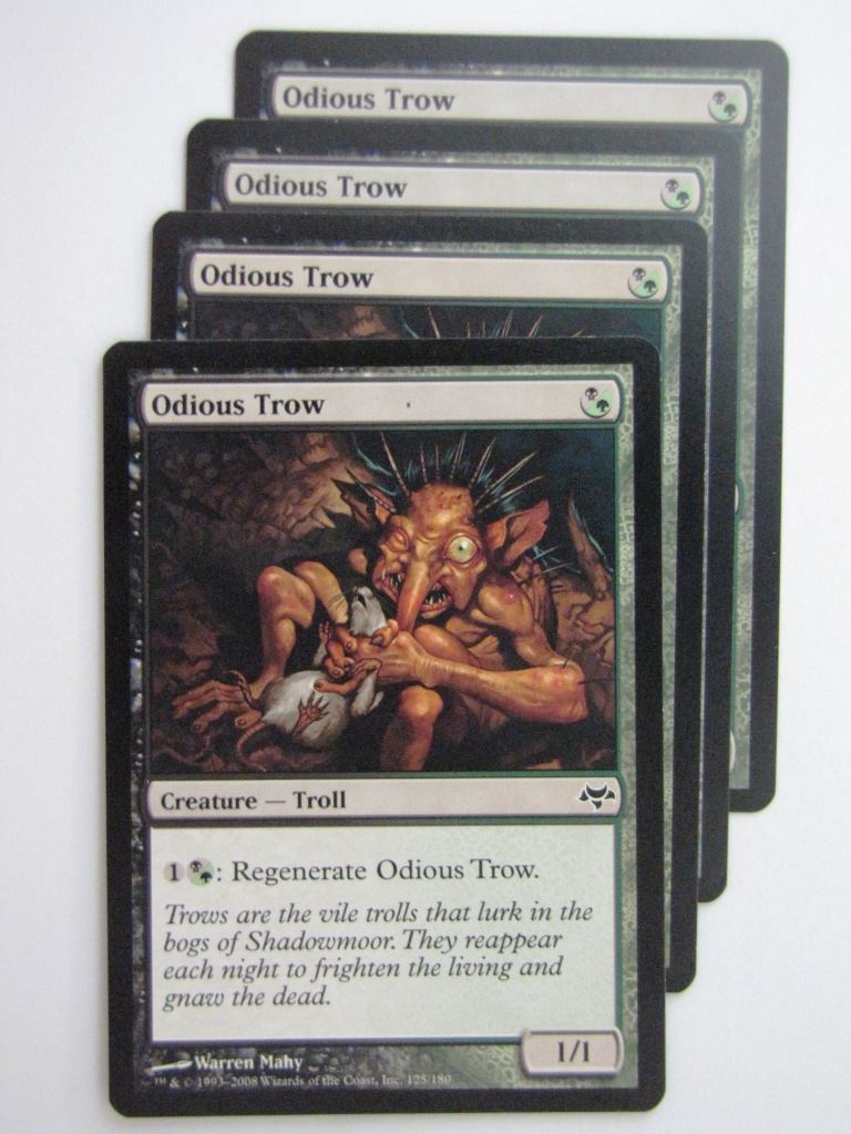 MTG Magic Cards: ODIOUS TROW x4 # 23C95