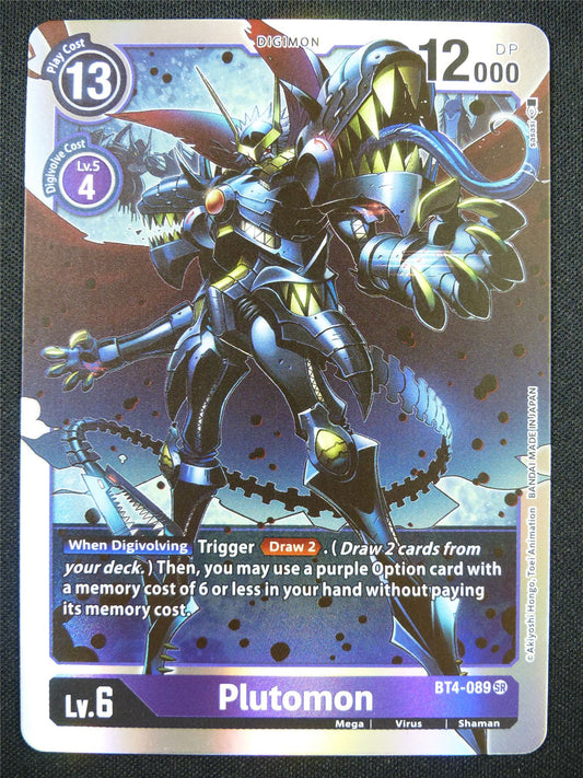 Plutomon BT4-089 SR - Digimon Card #19J